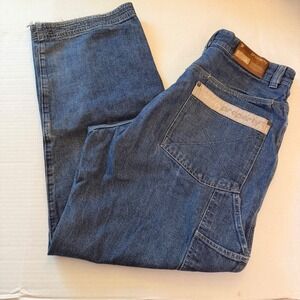 VTG Roca Wear State Property Mens Wide Leg Carpenter Jeans Baggy Y2K 36x34
